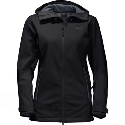 Chaquetas Jack Wolfskin Windy Harbour Mujer - Negras - Chile ANW497235